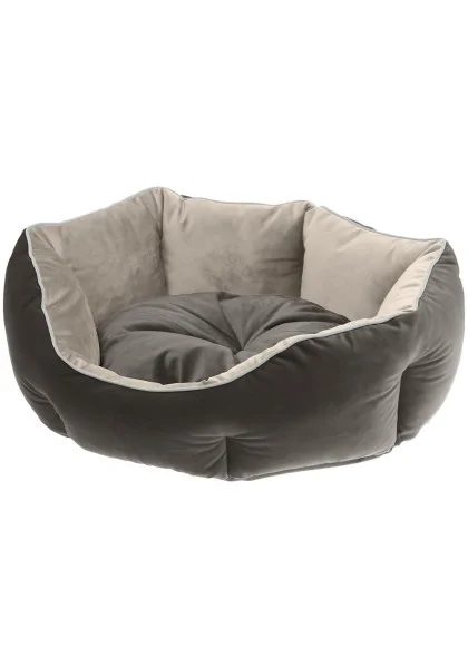 Ferplast Sofa Terciopelo Perro Gato Queen 45 Morado Gris