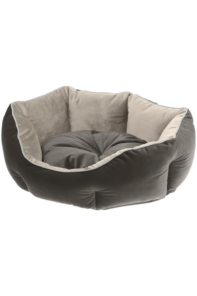 Ferplast Sofa Terciopelo Perro Gato Queen 45 Morado Gris