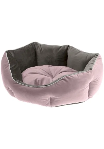 Ferplast Sofa Terciopelo Perro Gato Queen 50 Morado Gris