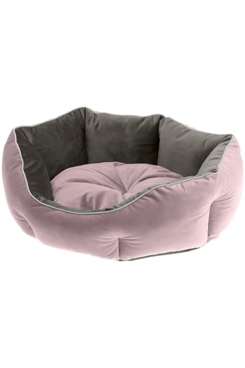 Ferplast Sofa Terciopelo Perro Gato Queen 50 Morado Gris