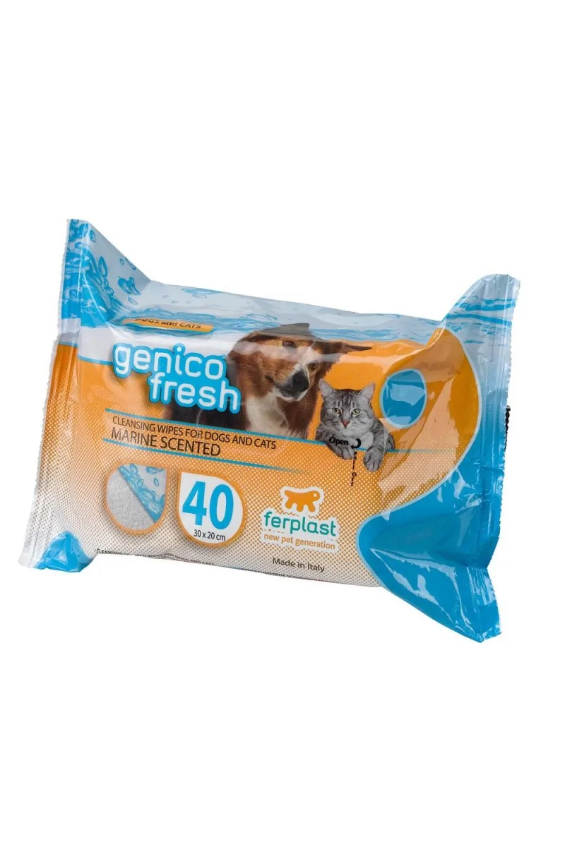 Ferplast Toallitas Genico Fresh Perro Y Gato Marine 40Uds