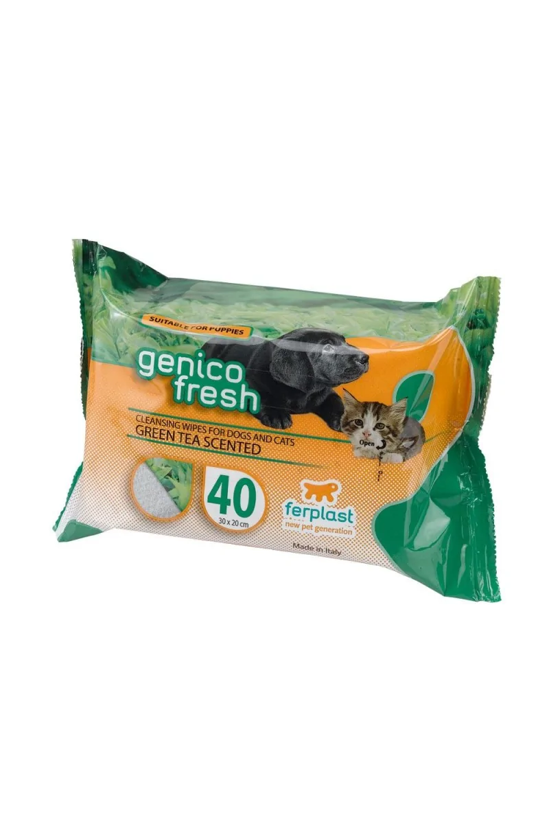 Ferplast Toallitas Genico Fresh Perro Y Gato The 40Uds