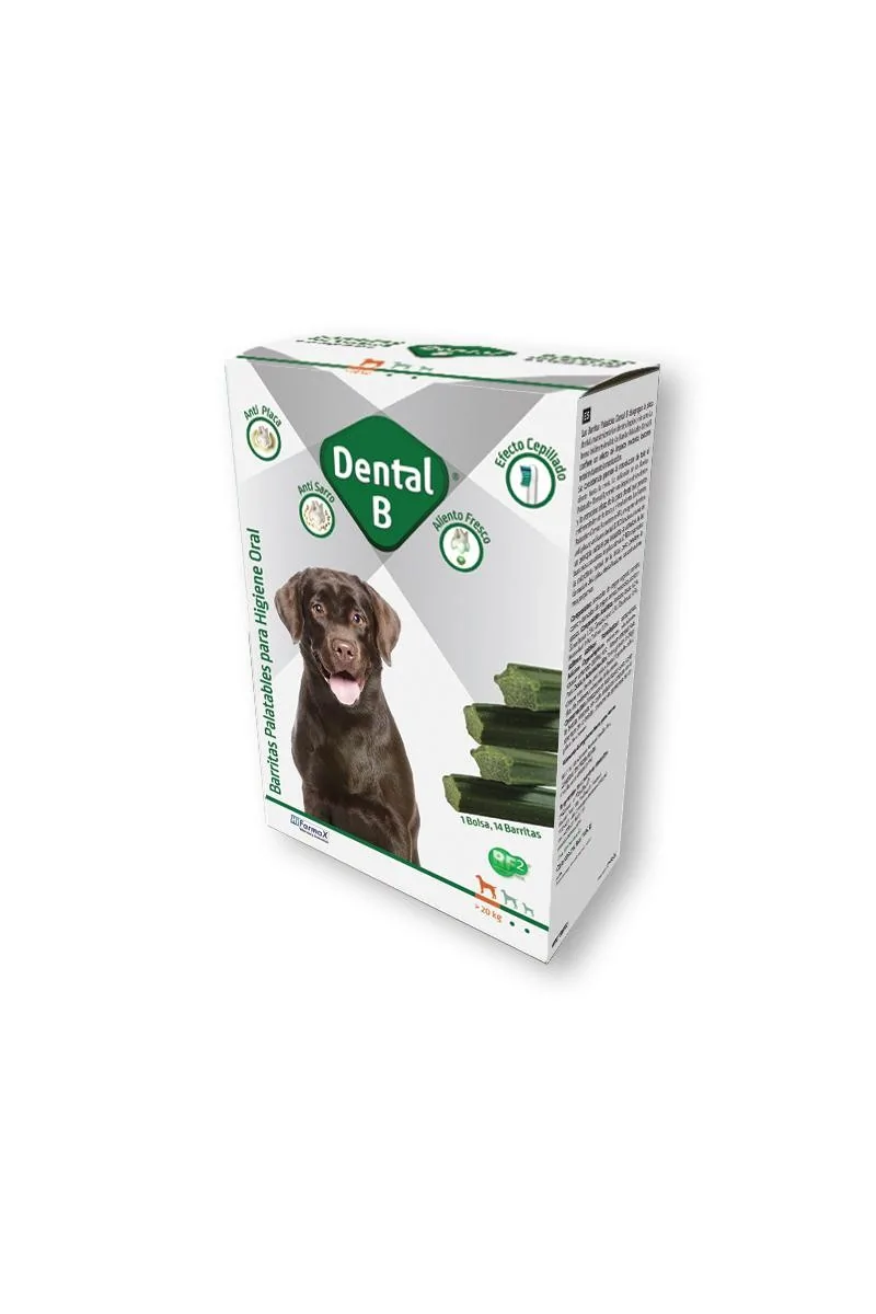 Dental-B (L) Barritas Perros +20 Kg 14 Ud