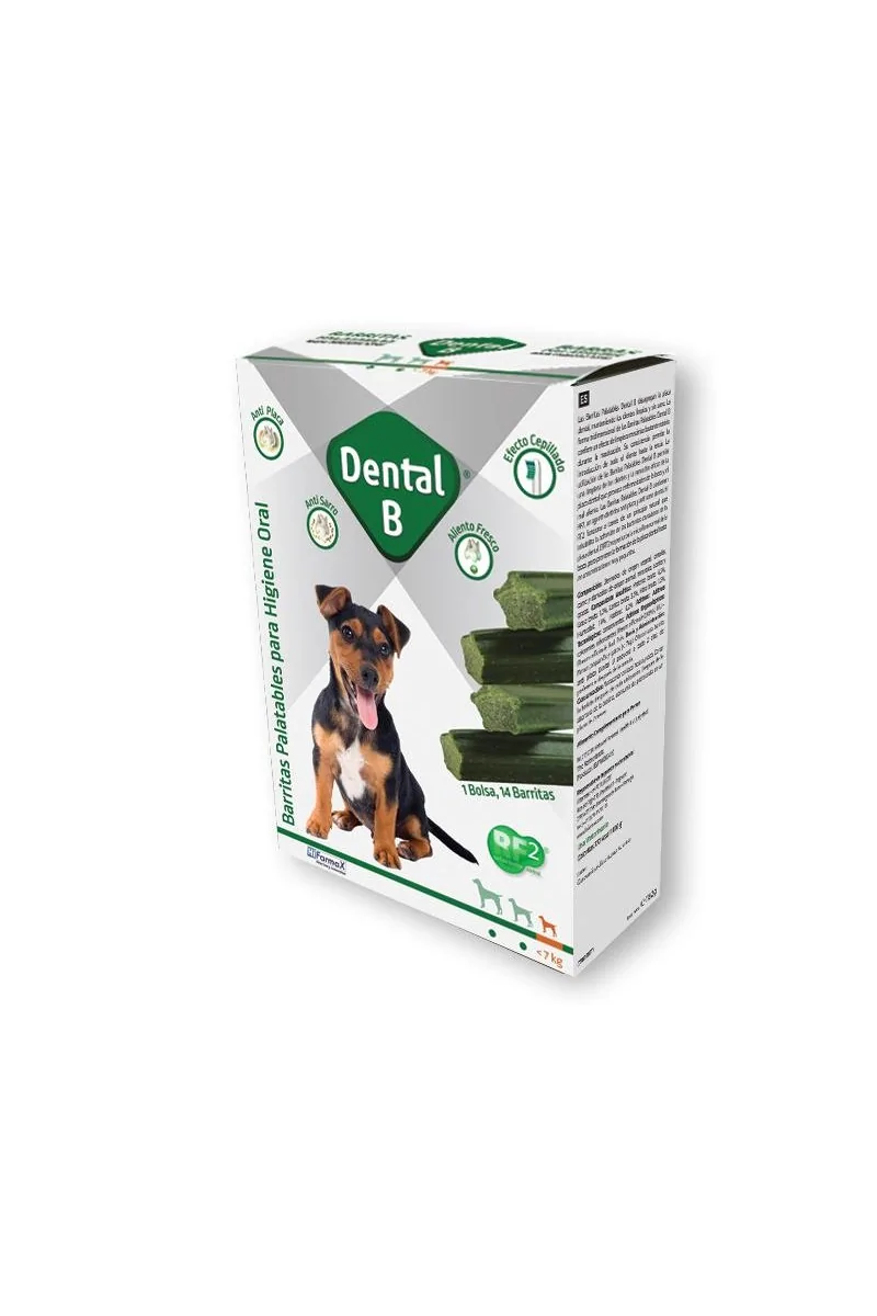 Dental-B (S) Barritas Perros -7 Kg 14 Ud