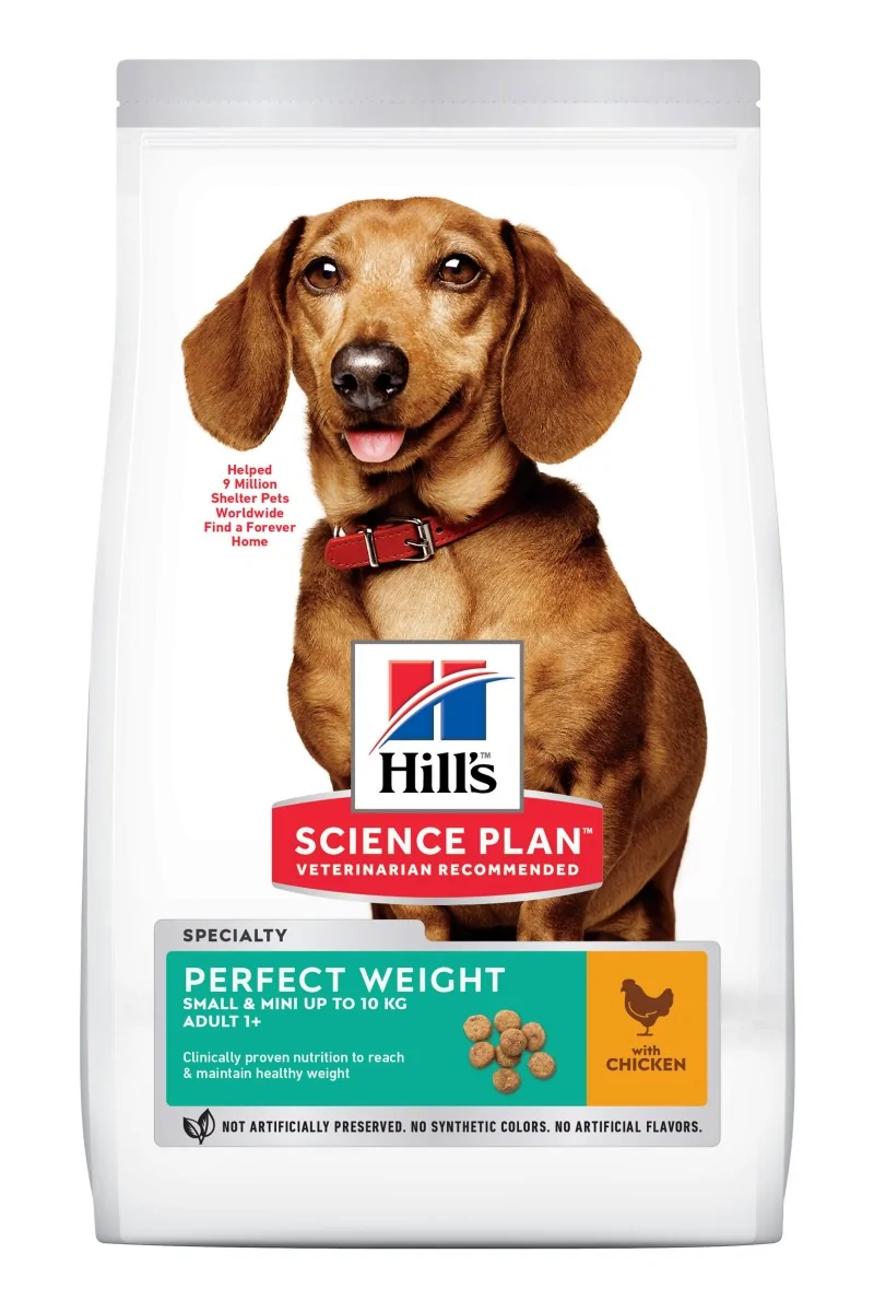 Dieta Proteinas Perro HillS Hsp Canin Adult Perfect Weight Small Mini Pollo 1,5Kg