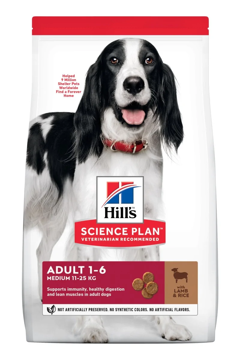 Dieta Proteinas Perro HillS Hsp Canine Adult Medium Cordero Arroz 14Kg