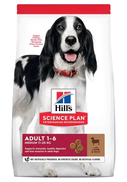 Dieta Proteinas Perro HillS Hsp Canine Adult Medium Cordero Arroz 18Kg