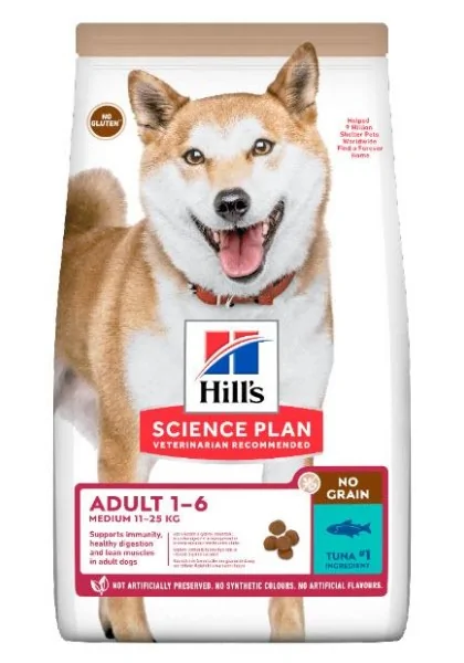 Dieta Proteinas Perro HillS Hsp Canine Adult No Grain Atun 14Kg