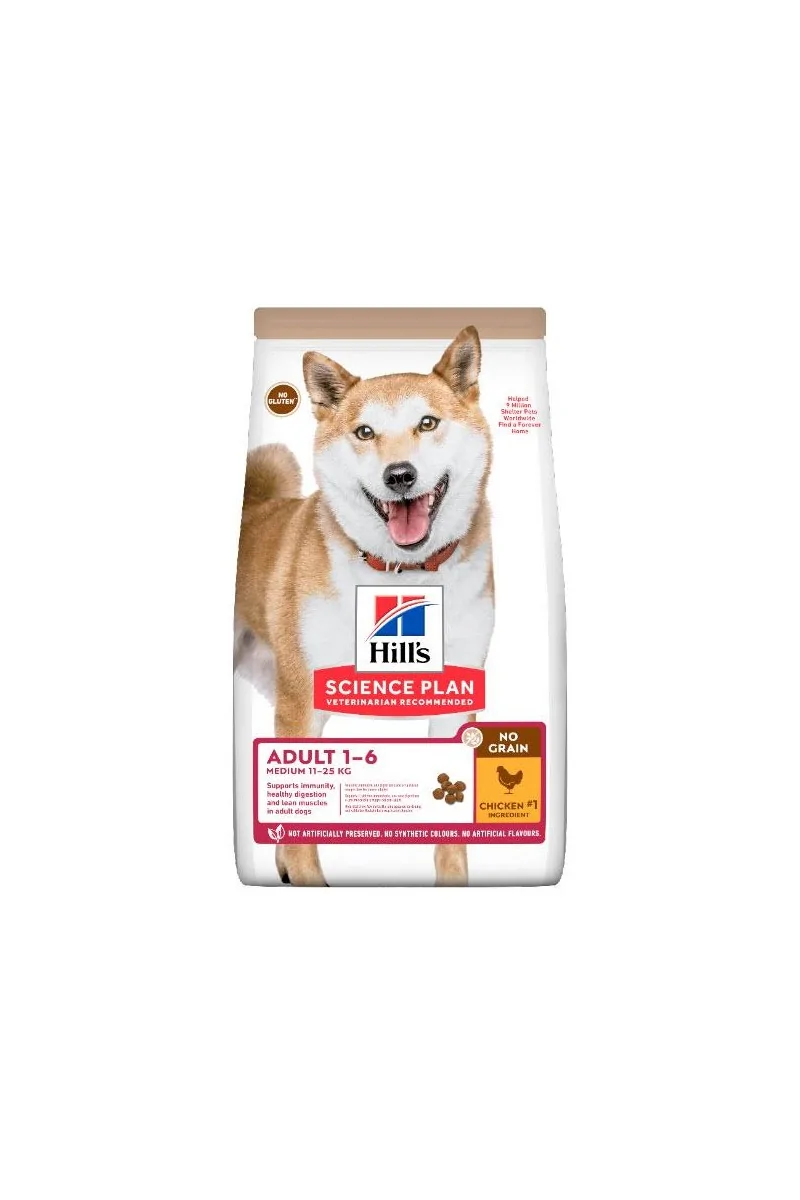 Dieta Proteinas Perro HillS Hsp Canine Adult No Grain Pollo 14Kg