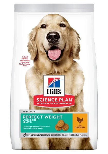 Dieta Proteinas Perro HillS Hsp Canine Adult Perfect Weight Large Pollo 12Kg