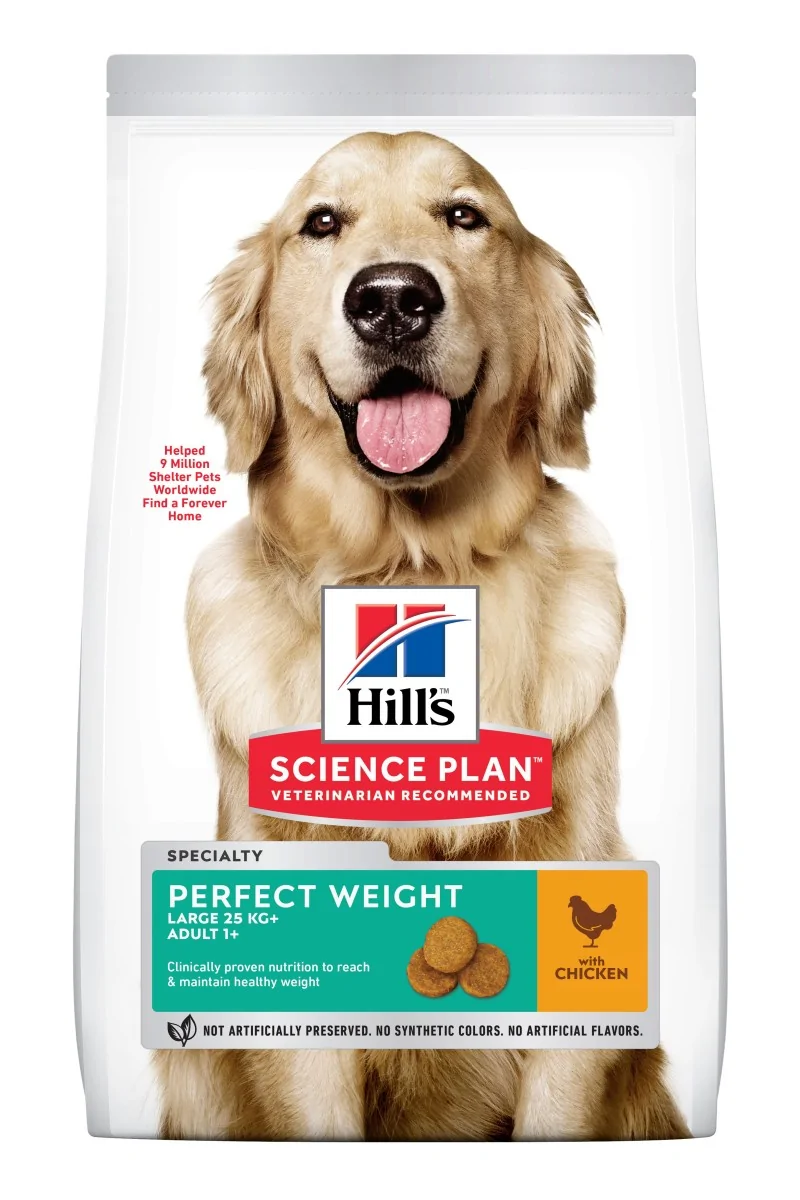 Dieta Proteinas Perro HillS Hsp Canine Adult Perfect Weight Large Pollo 12Kg