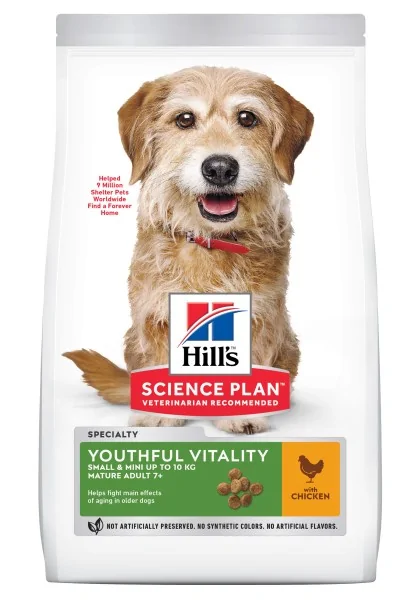 Dieta Proteinas Perro HillS Hsp Canine Mature Vitality Small Mini Pollo 1,5Kg