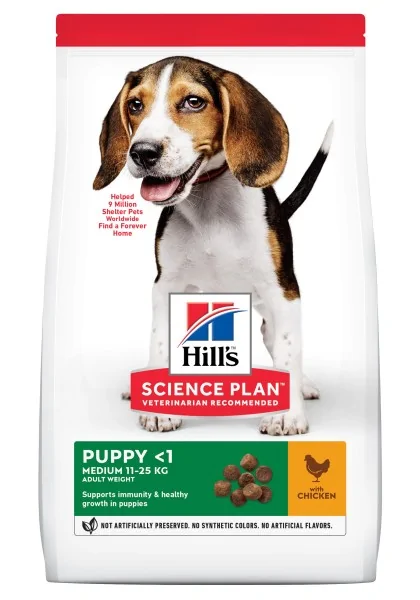 Dieta Proteinas Perro HillS Hsp Canine Puppy Medium Pollo 14Kg