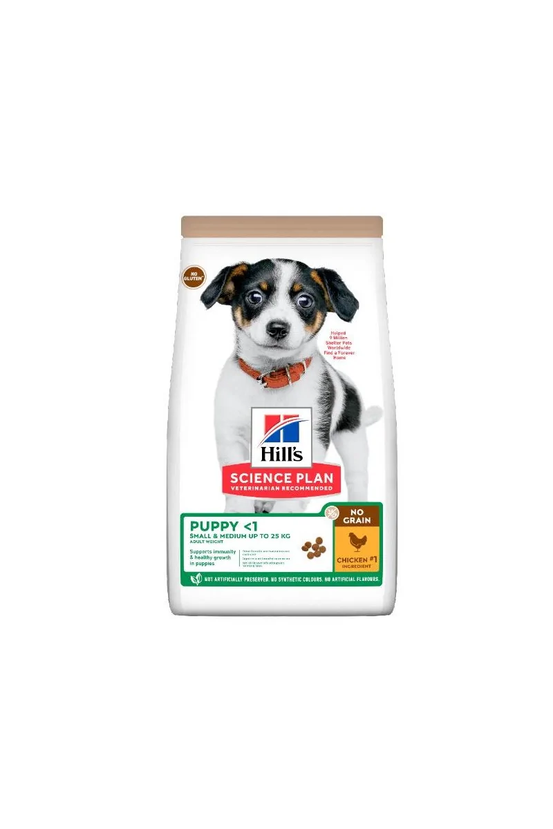 Dieta Proteinas Perro HillS Hsp Canine Puppy No Grain Small Medium Pollo 14Kg