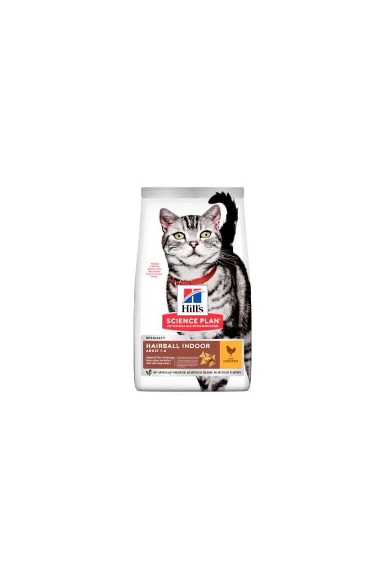 Dieta Proteinas Gato HillS Hsp Feline Adult Hairball Indoor Pollo 1,5Kg