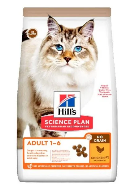 Dieta Proteinas Gato HillS Hsp Feline Adult No Grain 1,5Kg