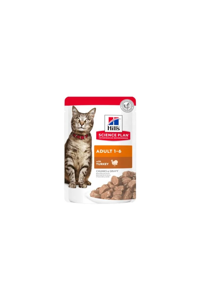 Dieta Proteinas Gato HillS Hsp Feline Adult Pavo Pouch Caja 12X85Gr