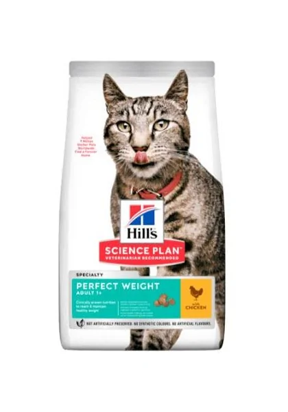 Dieta Proteinas Gato HillS Hsp Feline Adult Perfect Weight Pollo 1,5Kg