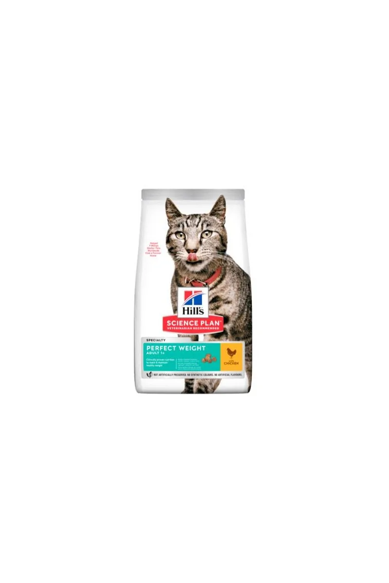 Dieta Proteinas Gato HillS Hsp Feline Adult Perfect Weight Pollo 1,5Kg