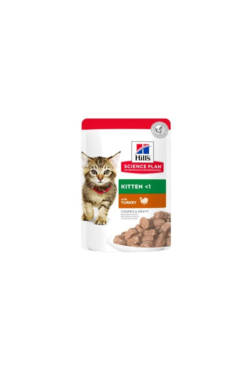 Dieta Proteinas Gato HillS Hsp Feline Kitten Pavo Pouch Caja 12X85Gr