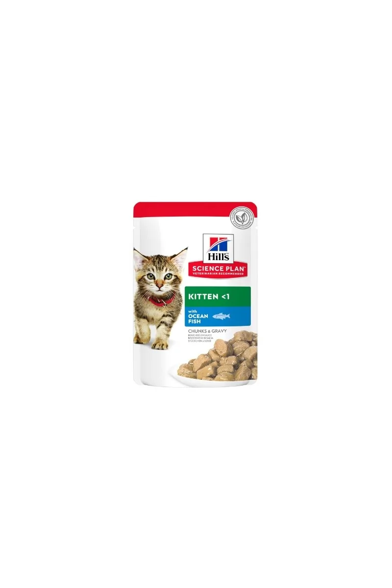 Dieta Proteinas Gato HillS Hsp Feline Kitten Pollo Pescado Azul 12X85Gr