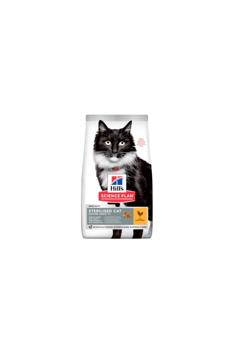 Dieta Proteinas Gato HillS Hsp Feline Mature Adult 7+ Sterilised Pollo 1,5Kg