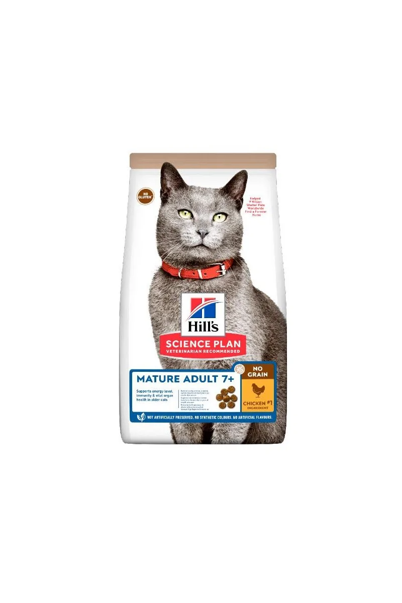 Dieta Proteinas Gato HillS Hsp Feline Mature No Grain 1,5Kg