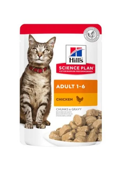 Dieta Proteinas Gato HillS Hsp Feline Sterilised Pollo Pouch Caja 12X85Gr