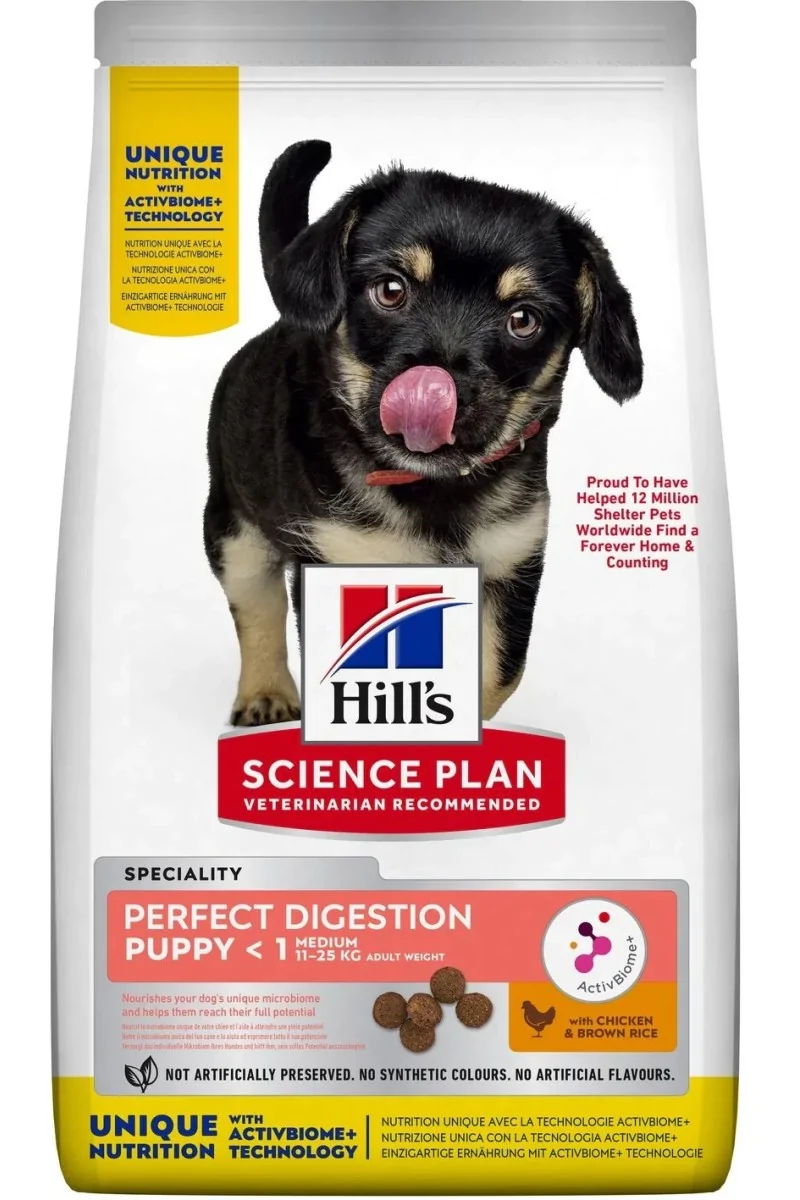 Dieta Proteinas Perro HillS Hsp Puppy Medium Perfect Digestion 14Kg