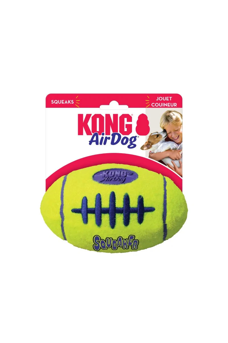 Juguete Kong Airdog Squeaker Football Tennis Large Asfb1