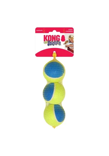 Juguete Kong Ultra Squeakair Ball Mediana Malla 3Uds