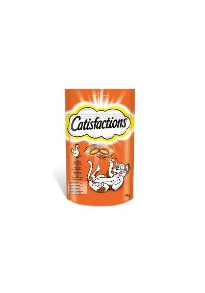Suplemento Catisfactions Feline Mixto Salmon Queso 6X60Gr