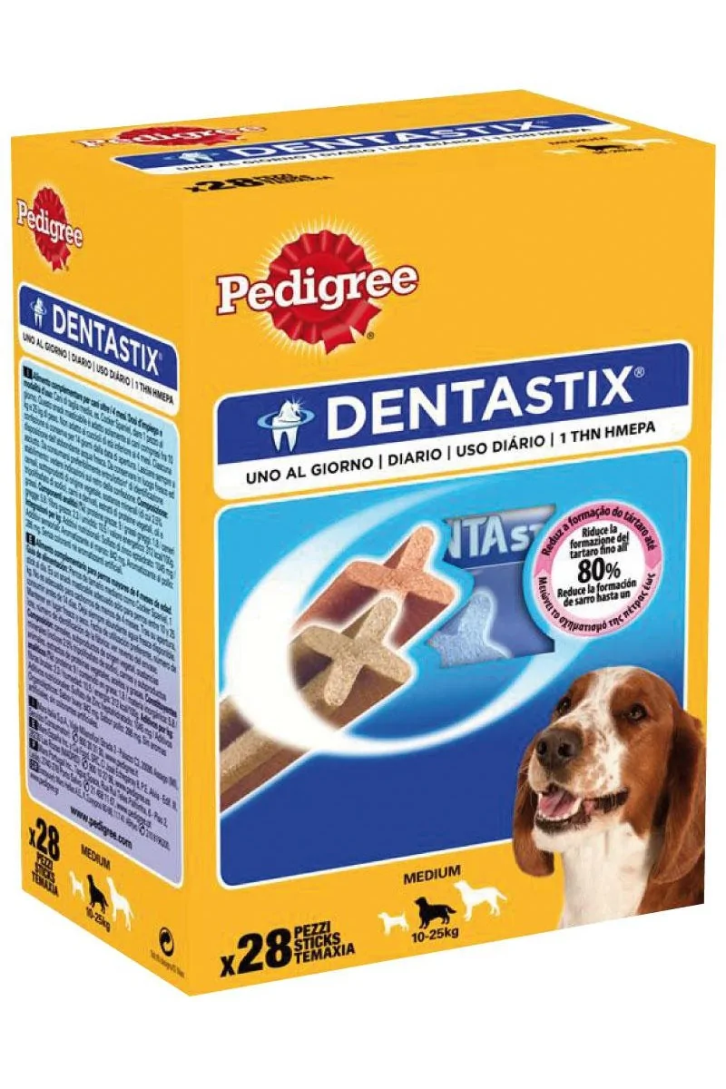 Suplemento Pedigree Dentastix Pack Raza Mediana Caja 4X180Gr