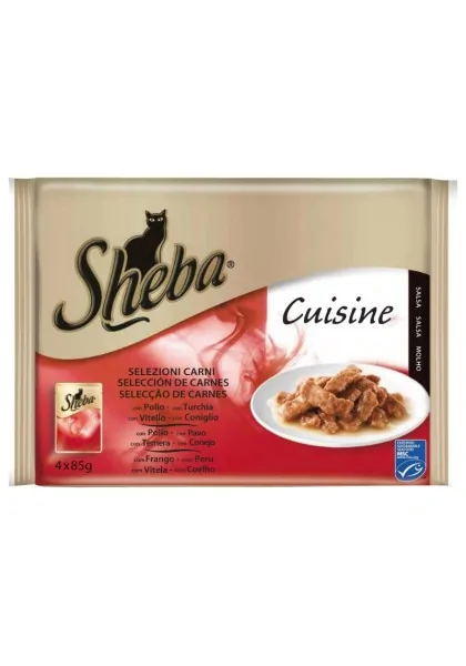 Suplemento Sheba Cuisine Seleccion Carnes Caja 13X4X85Gr