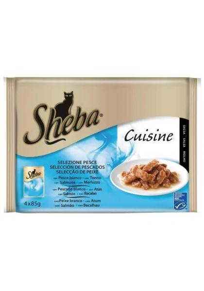Suplemento Sheba Cuisine Seleccion Pescados Caja 13X4X85Gr
