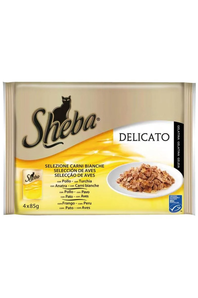 Suplemento Sheba Delicato Seleccion Aves Caja 13X4X85Gr