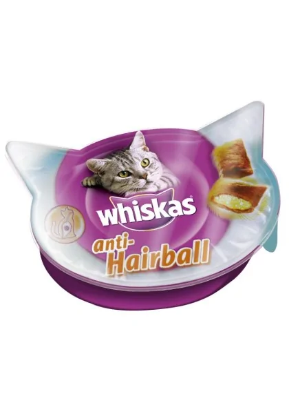 Suplemento Whiskas Antihairball Snacks 8X60Gr