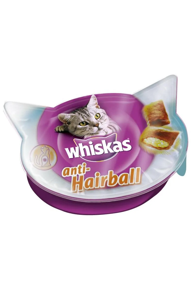 Suplemento Whiskas Antihairball Snacks 8X60Gr