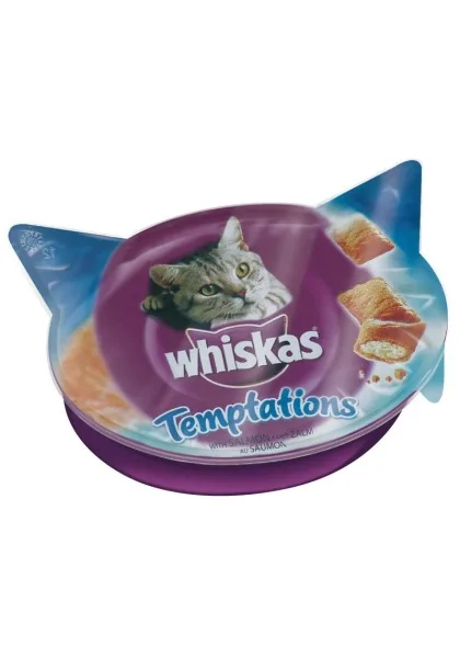 Suplemento Whiskas Temptation Salmon 8X60Gr