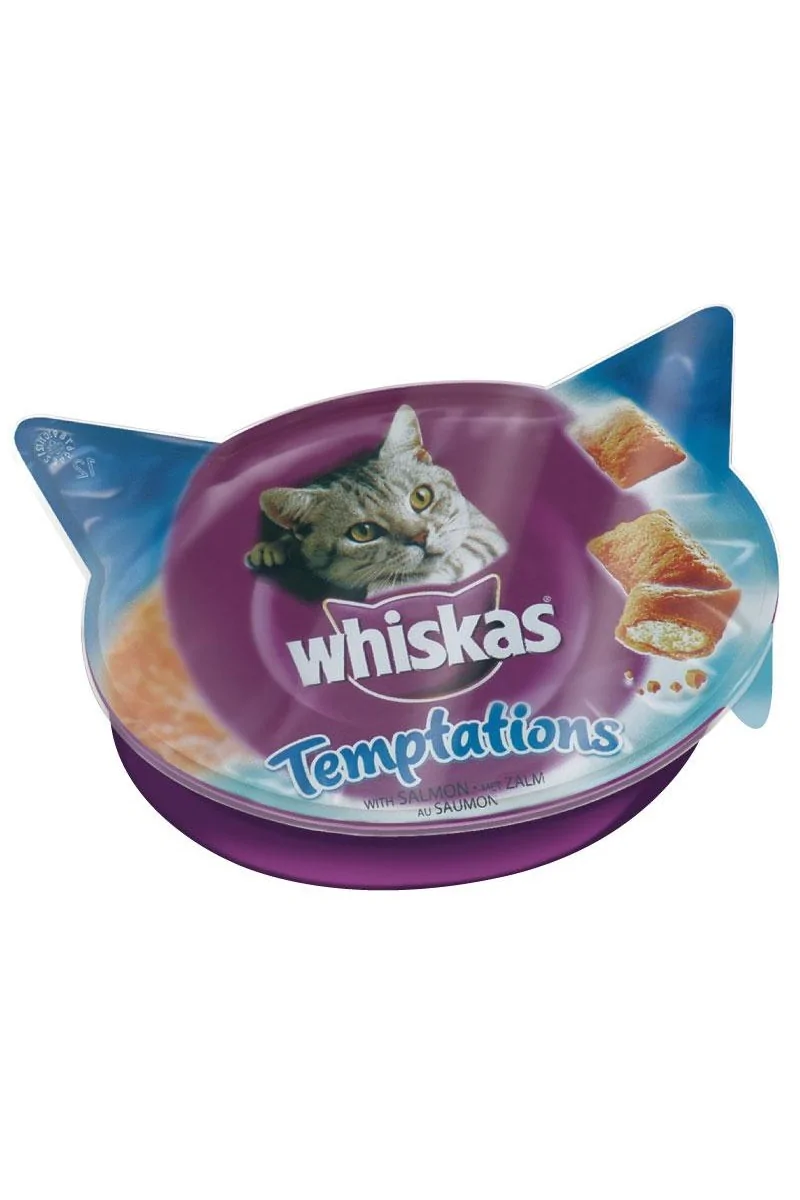 Suplemento Whiskas Temptation Salmon 8X60Gr