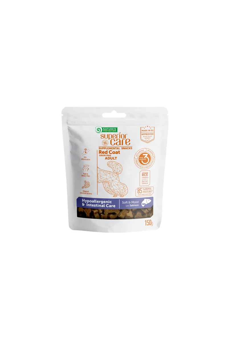 Dieta Proteinas Perro Natures Prot Red Dog Snack Hypoaller Intestinal Salmon 150Gr