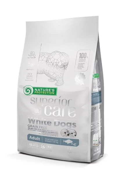 Dieta Proteinas Perro Natures Prote White Dog Adult Small Grain Free Pescado 1,5Kg
