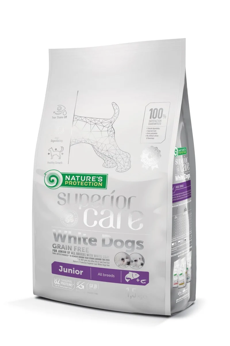 Dieta Proteinas Perro Natures Prote White Dog Puppy Grain Free Salmon 1,5Kg