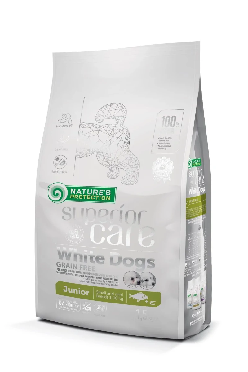 Dieta Proteinas Perro Natures Prote White Dog Puppy Small Grain Free Pescado 1,5Kg