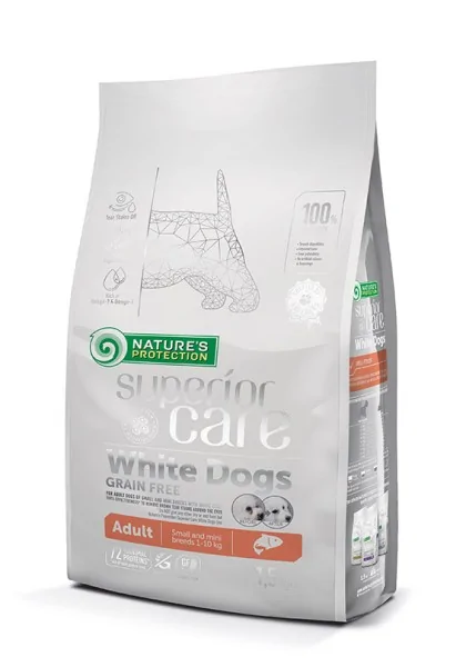 Dieta Proteinas Perro Natures Protection White Dog Adult Grain Free Salmon 1,5Kg