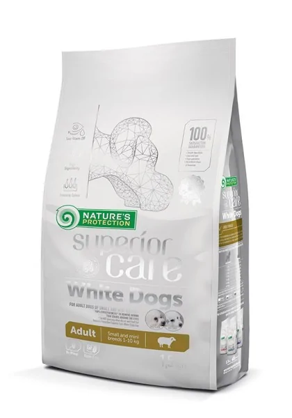Dieta Proteinas Perro Natures Protection White Dog Adult Small Breed Cordero 1,5Kg