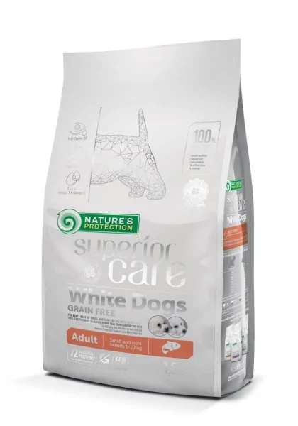 Dieta Proteinas Perro Natures Protection White Dog Adult Small Breed Salmon 10Kg