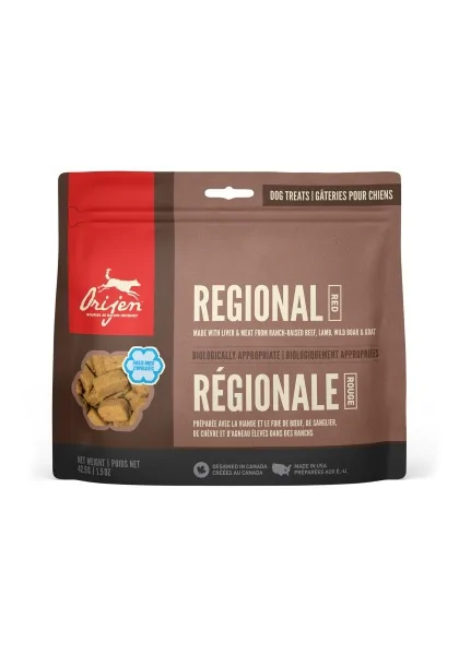 Comida Natural Perro Orijen Canine Adult Regional Red Treats 42,5Gr