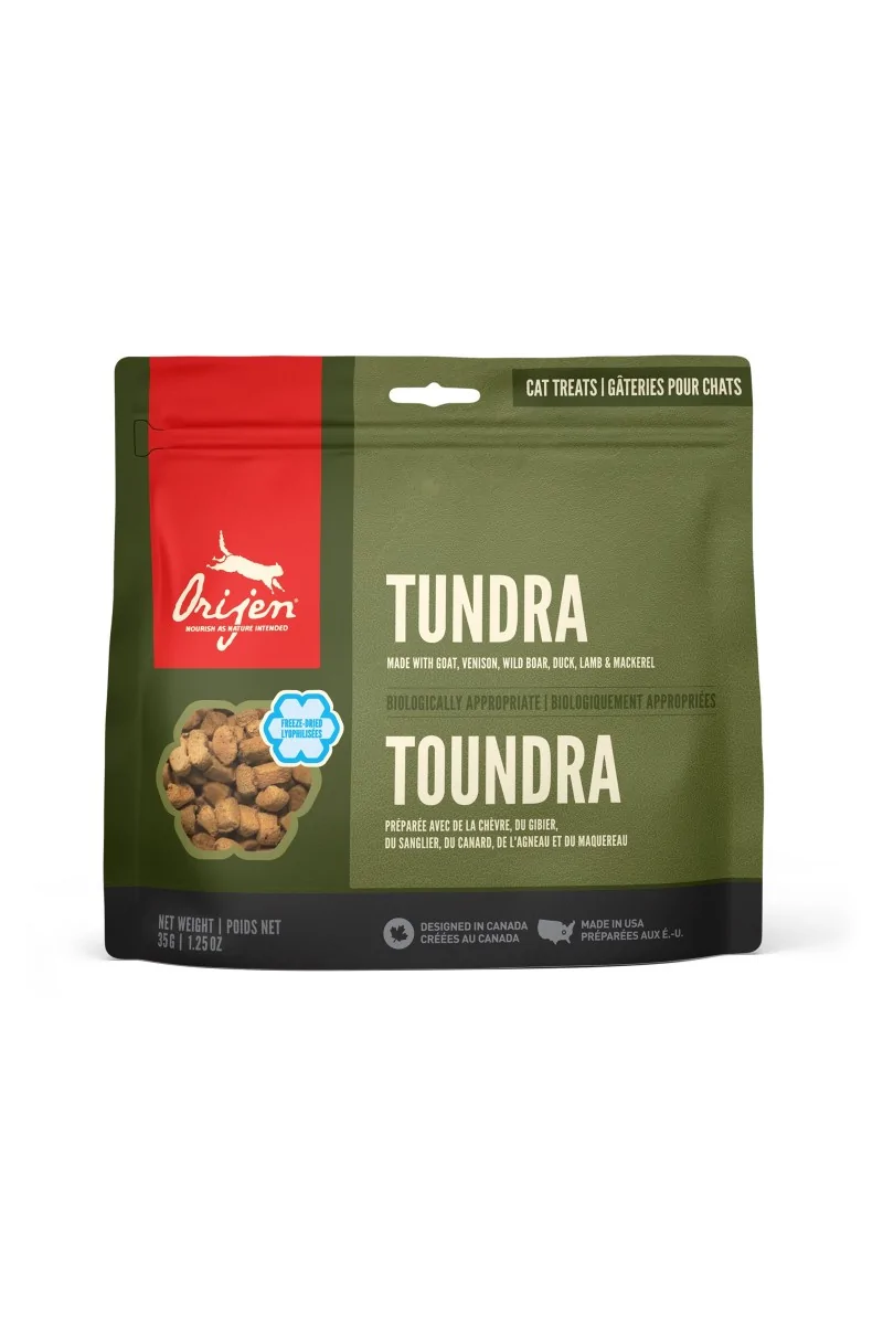 Comida Natural Gato Orijen Feline Adult Tundra Treats 35Gr