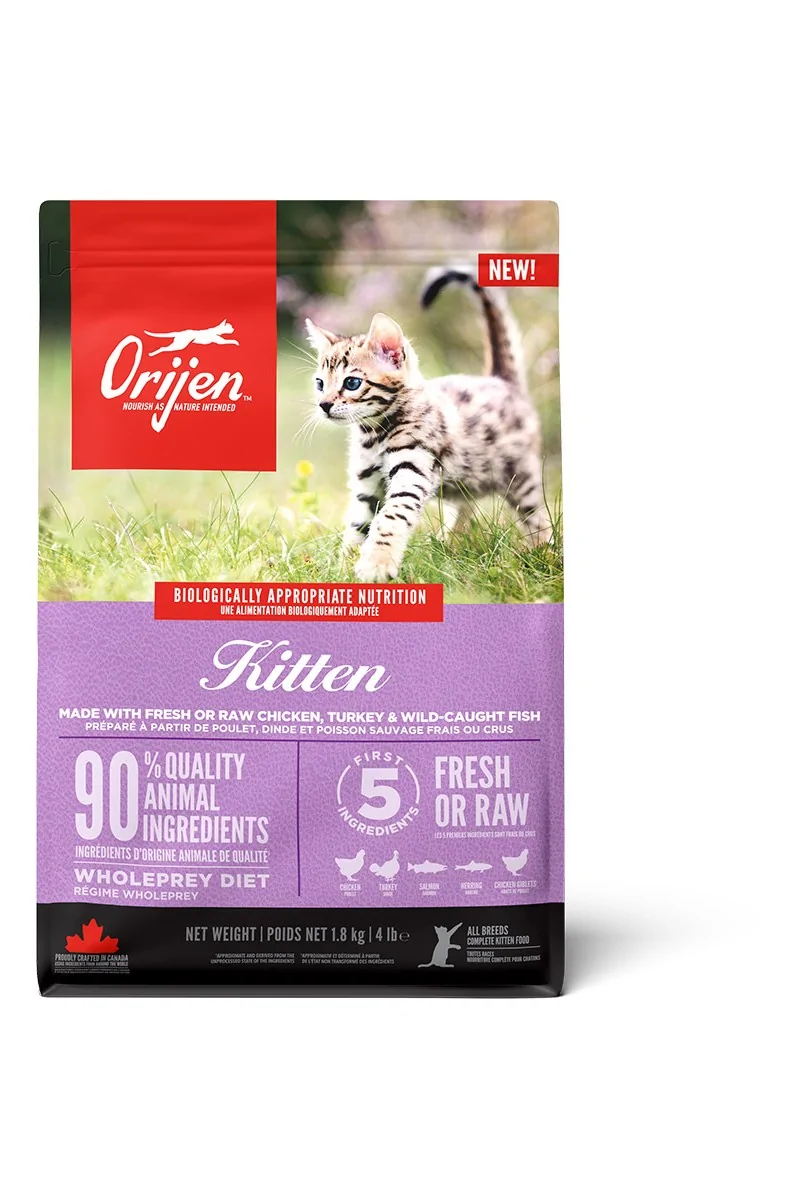 Comida Natural Gato Orijen Feline Kitten 1,8Kg